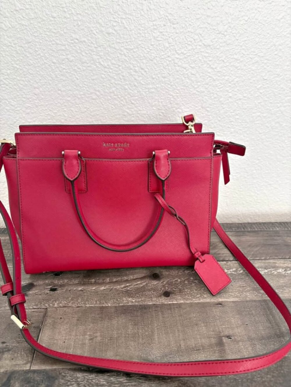 Kate Spade Cameron Street Candace Red Leather Satchel